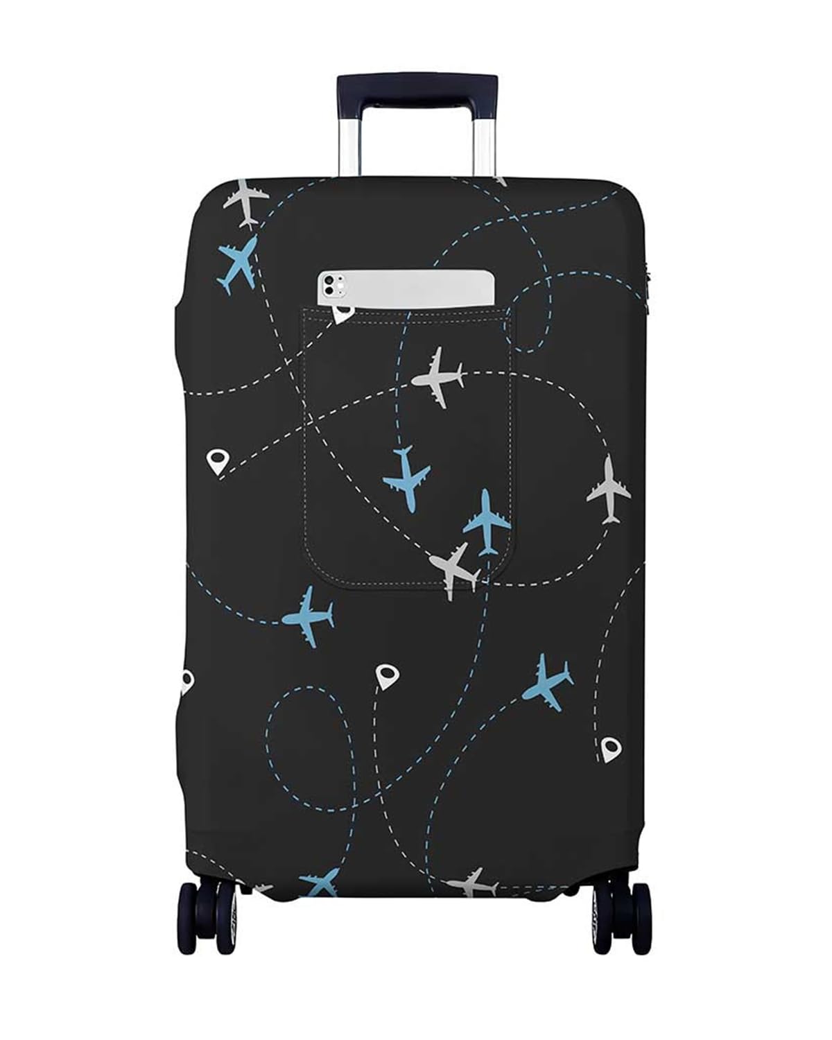 Morbuy Kofferhülle, 18-32 Zoll, Kofferschutzhülle Elastisch für Reisekoffer, Waschbar Koffer Schutzhülle mit Taschen, Suitcase Cover