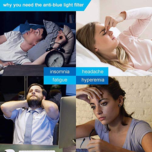 MOSISO 25-27 inch Computer Blue Light Blocking Screen Protector Anti-UV Eye Protection Filter Film for Diagonal 25,25.5,26.5,27 inch 16:9 Widescreen Desktop PC LED Monitor Panel(25x16.34 inch/LxW)