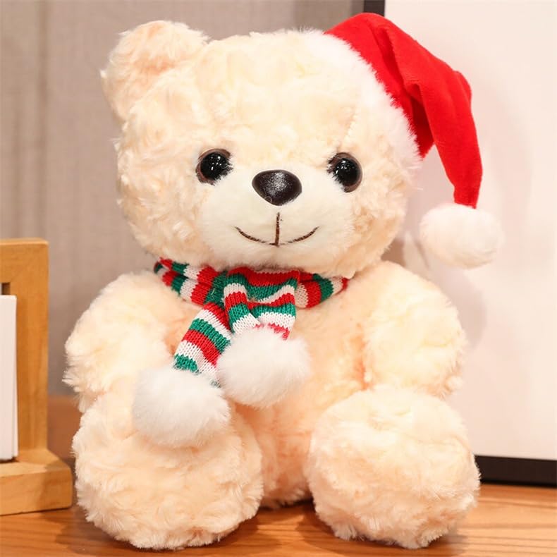 Weihnachtsmann Teddybär Santa – 30 Cm Großer Plüschbär Im Weihnachtsoutfit, Kuschelweich, Perfekt Als Geschenk Für Kinder & Sammler