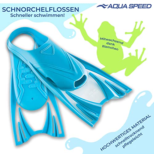 Aqua Speed - FROG Short flippers for children, Blue, 25 - 29 ( S ) - Image 3