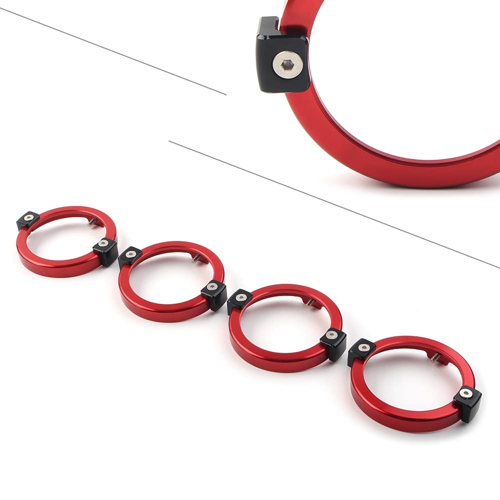 Cnswee6 Aluminum Turn Signal Light Ring Protective Cover Edge Trim Red for HONDA Rebel CMX 500 1100 300 2021 Motorbike