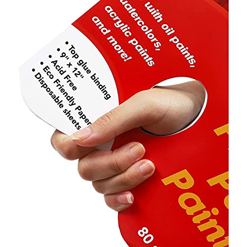 Palette Paper Pad For Painting Supplies (9 X 12 Inches, 160 Sheets, 2 Pack) #TOP2