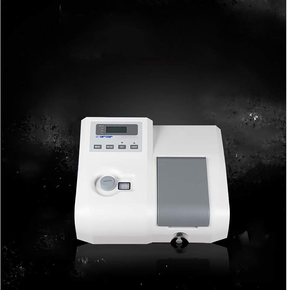 Espectrofotómetro digital para pruebas médicas y de laboratorio, espectrómetro visible con lámpara de tungsteno para aplicaciones petroquímicas
