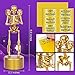 AORZIT Halloween Trophy 4 Pack Best Costume Skeleton Trophies for Kids Adults, Halloween Skeleton Funny Trophy Plastic Tropies for Contest Awards, Halloween Party Prizes for Adults Party Supplies