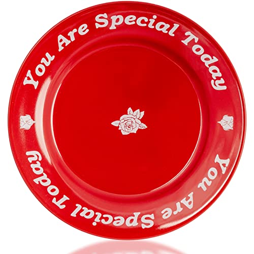 Image of You Are Special Today Red Plate - 10.5" Ceramic Celebration Dinner Plate & Home Decor Keepsake - Gift for Birthdays, Weddings, Anniversaries, Engagements, Graduations, Holidays & Parties, Gift Box