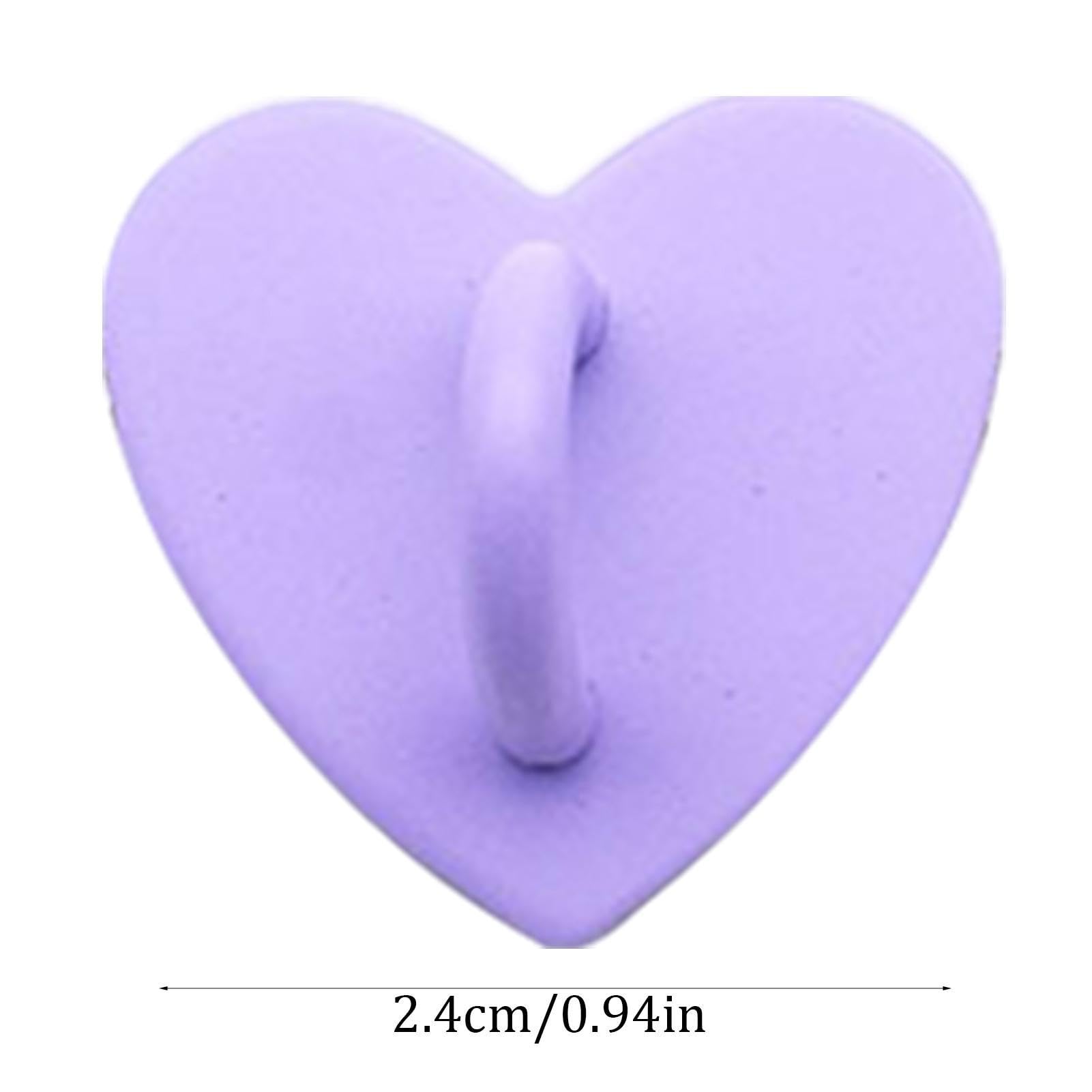 12 Anelli Porta Cellulare A Forma Di Cuore - Adesivi In Metallo Colorati Per Smartphone E Tablet, Supporto Reggi Dito - 3