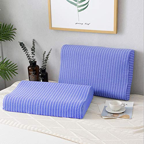 Eucoz Contour Pillow Case,Soft Cotton Pillow Cover for Memory Foam Neck Pillow,Replacement Pillow Protector for Neck Cervical Pillow,Latex Pillow,Hidden Zippered - Thumbnail 5