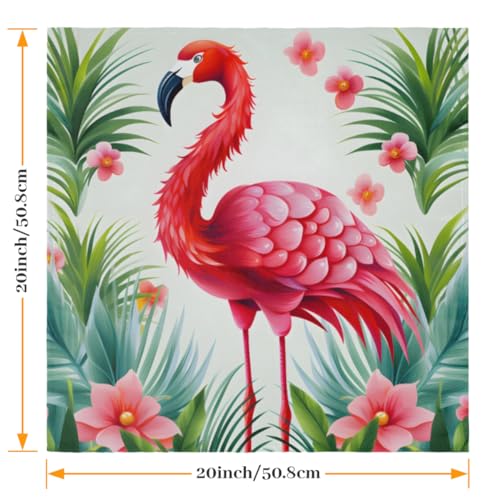 Servilletas de Tela Tropical Flamingo Set x6 50.5x50.5 cm miniatura 2