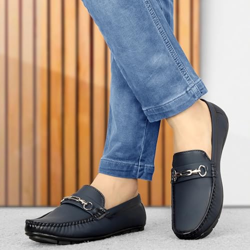 Image of TROTUS Men's Loafer for Men | Stylish & Comfortable with Soft Cushioned Insole | Hand-Stitched Design for Trendy