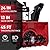 PowerSmart 24-Inch Snow Blower Gas Powered, Self-Propelled 2-Stage 212cc 4-Cycle Engine with Electric Start, Headlight