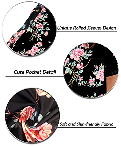 Image of TIYOMI Plus Size Tops for Women V Neck Tshirts Basic Tunic Casual Hawaii Floral Tie Dye Camo Summer Short Sleeve Tee XL-5XL