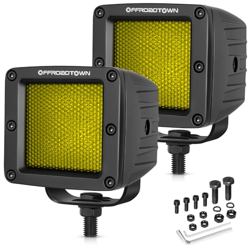 Kit de luces LED amarillas OFFROADTOWN 3 pulgadas 120W miniatura 1