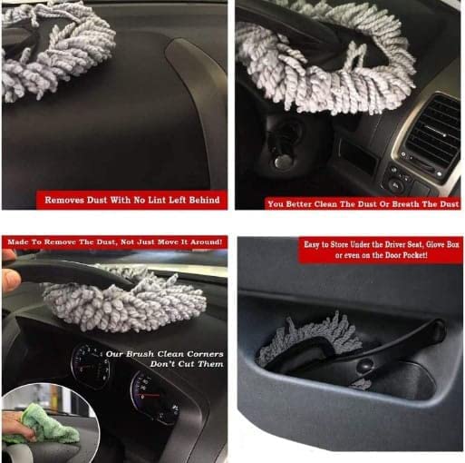 Image of Flexible Car Duster, Microfiber Flexible Car Duster Car Wash| Dry /Wet Home, Kitchen, BZ Office Cleaning Brush with Expandable Handle (Medium)
