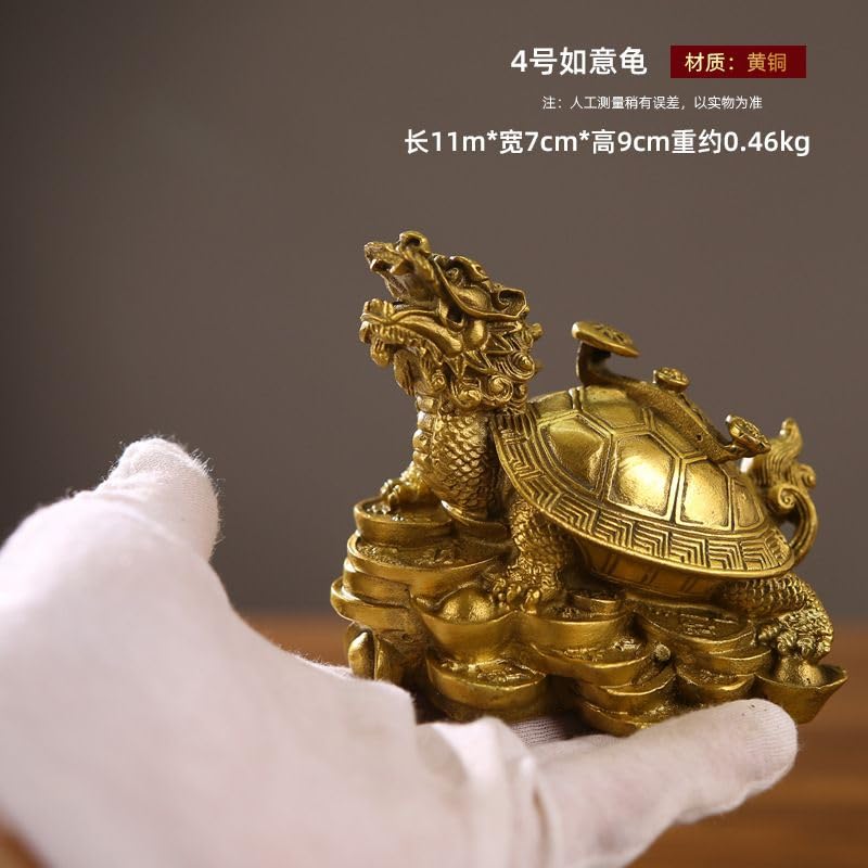 Amazon.com: LL-12801743 FENGSHUI 铜龙龟摆件Durable Brass