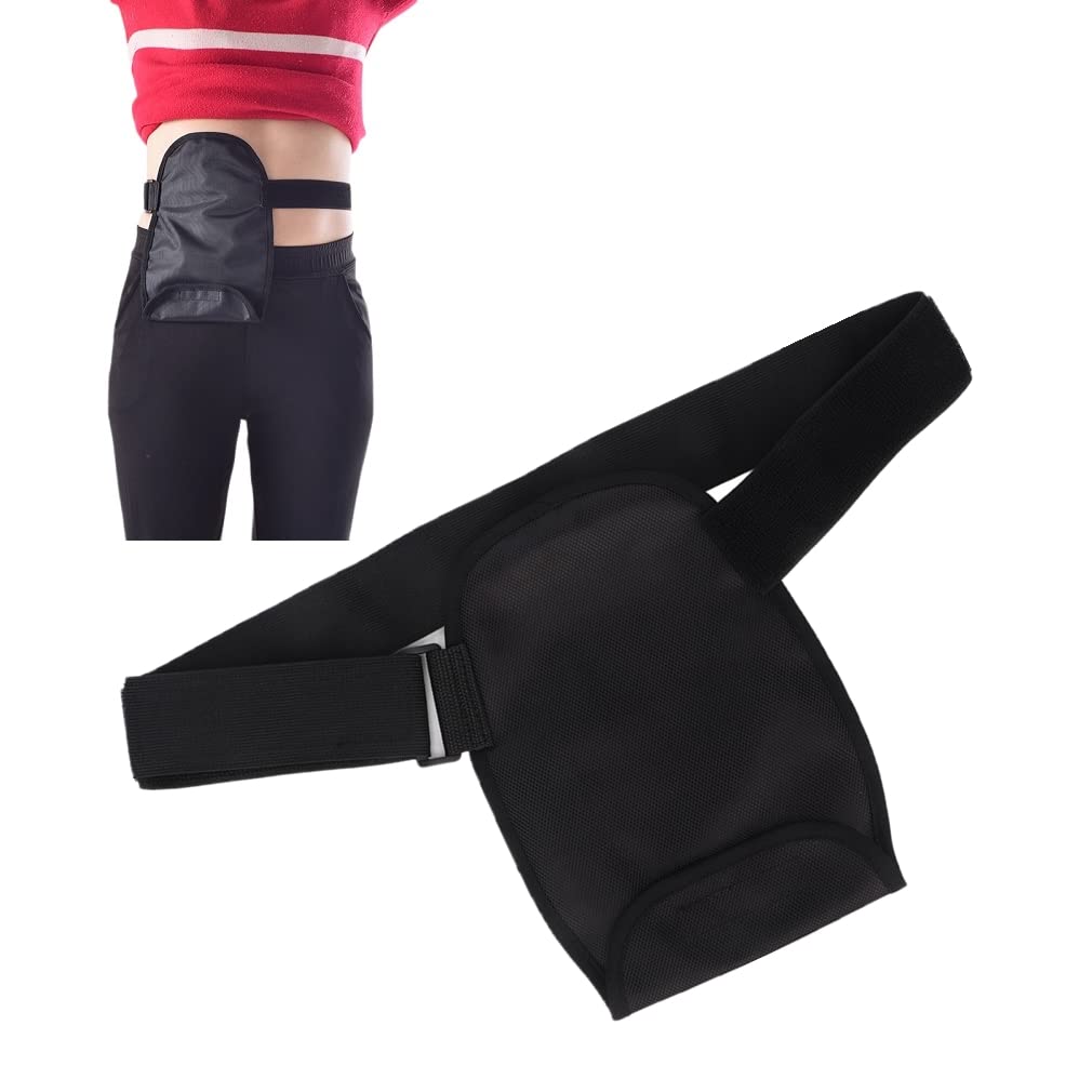 Unisex Black Ostomy Bag Cover, Universal Adjustable Waterproof Stoma/Colostomy Pouch Cover,