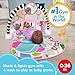 Fisher-Price Baby Playmat Glow and Grow Kick & Play Piano Gym, Pink Musical Learning Toy with Developmental Activities for Newborns 0+ Months