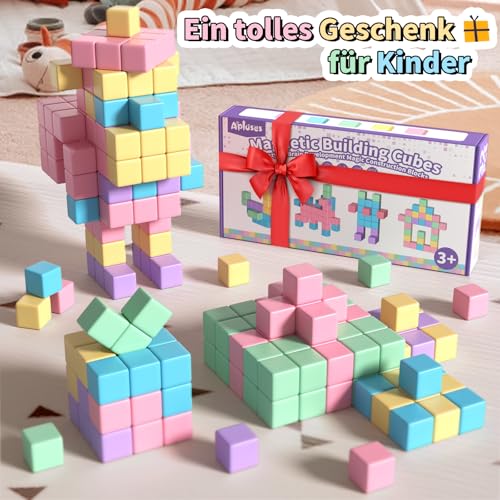 Apluses Magnetische Bausteine, Kinderspielzeug, Magnetisches Bauspielzeug – Ansicht 6