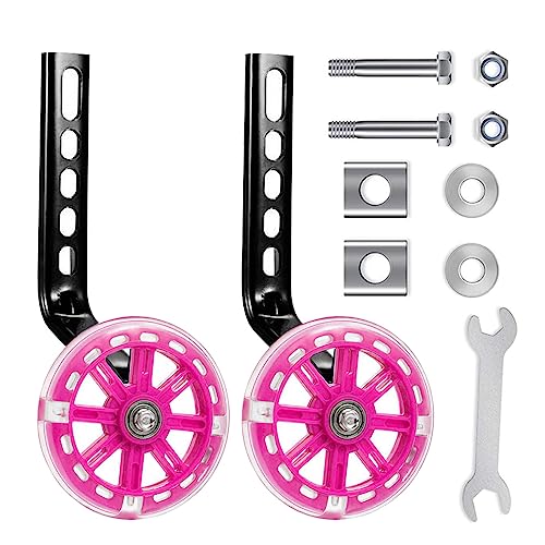 Stützräder,Fahrrad für Kinder,Universal für Kinderfahrrad,Stützräder für Erwachsene,Hilfsräder für Erwachsene,Hilfsrad (Rosa/1PCS)