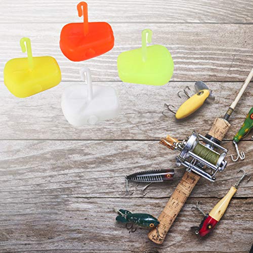 Equipamento de pesca para cabelo, 50 peças de equipamentos de pesca de carpa de plástico para pesca