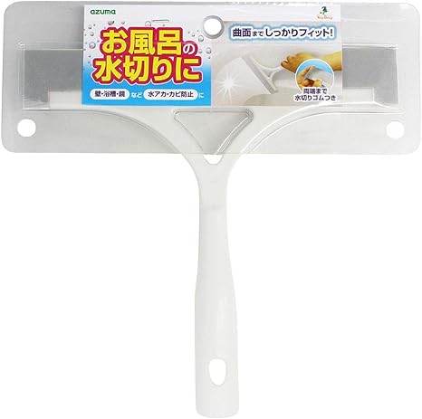 Amazon アズマ バス用水切りワイパー お風呂用水切りワイパー 水切り幅 約22cm サイド部 約3 5cm ホワイト お風呂の水切りに 両端まで 水切りゴムつき Bt758 商品サイズ 奥行2 5 高さ21cm 浴室掃除用スポンジ オンライン通販