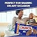 CRUNCH, Bulk 12 Pack, Milk Chocolate and Crisped Rice, Full Size Holiday Candy Bars, Stocking Stuffers, Individually Wrapped, 52.8 oz