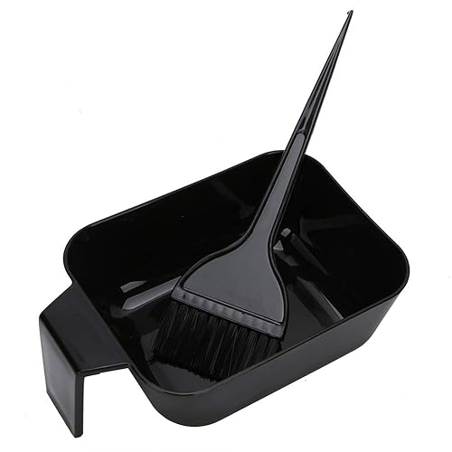 Juego de 2 tazones y cepillos de color de cabello, tazón de mezcla de tinte para el cabello, cepillo de tinte para el cabello, cuenco y cepillo para