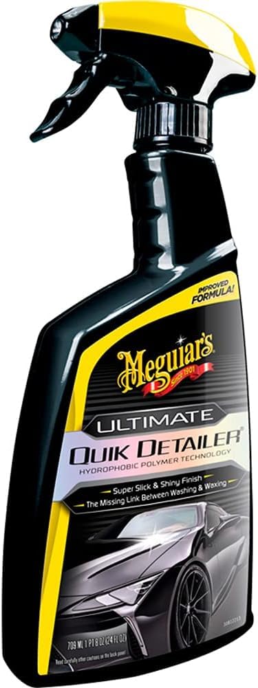 Meguiar's G210516EU Ultimate Flüssigwachs 473 ml – Unglaublicher Glanz & Glätte mit langanhaltendem Schutz – Inklusive Ultimate Quik Detailer