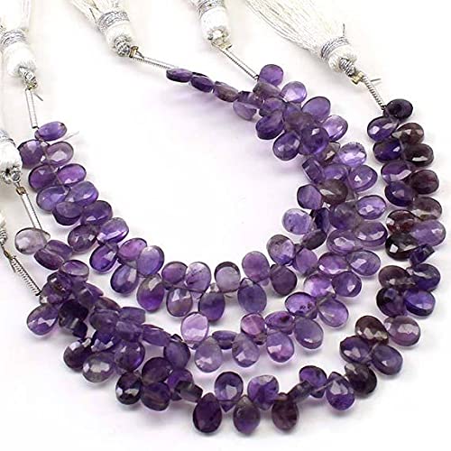 Perles améthyste facettées en forme de poire LKBEADS pour fabriquer vos bijoux bohèmes