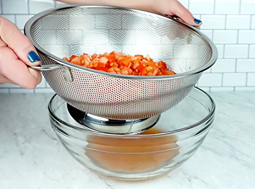 Rsvp International International Endurance Stainless Steel Precision Pierced Colander, 5-Quart (Punch-5), 5-Quart, 5-Quart #TOP6