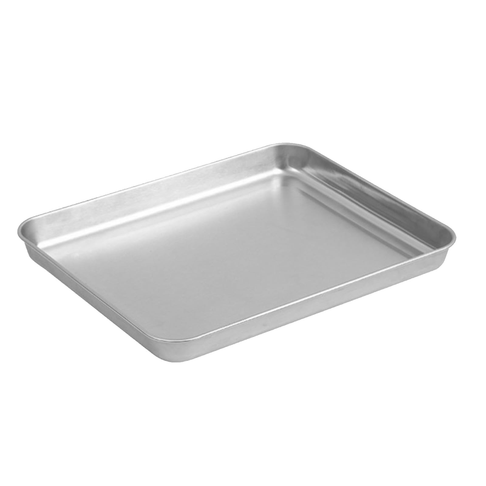 Tissting Plateau a Pain en Acier Inoxydable Plateau de Rôtissage Rectangulaire Plateau de Barbecue Épaissi pour La Cuisson du Four, Barbecue et Rôtissage (Grand)