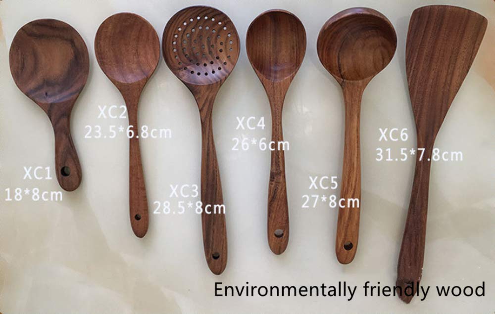 Cuchara de Madera Maciza sin Pintar Cuchara de Madera Herida No es la Olla Cuchara de Madera Especial Cuchara de Madera Cuchara de Madera de Acacia Cuchara