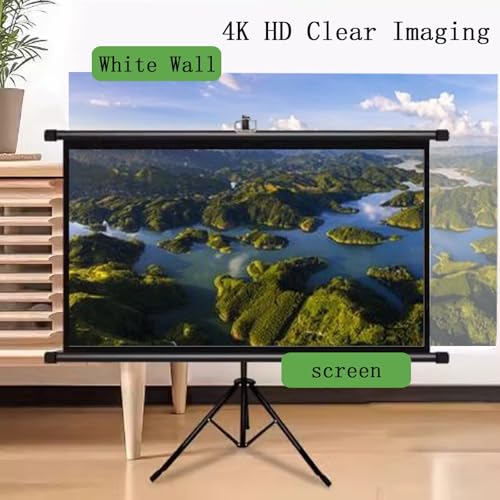 Pantalla para proyector universal con trípode 72 pulgadas miniatura 4