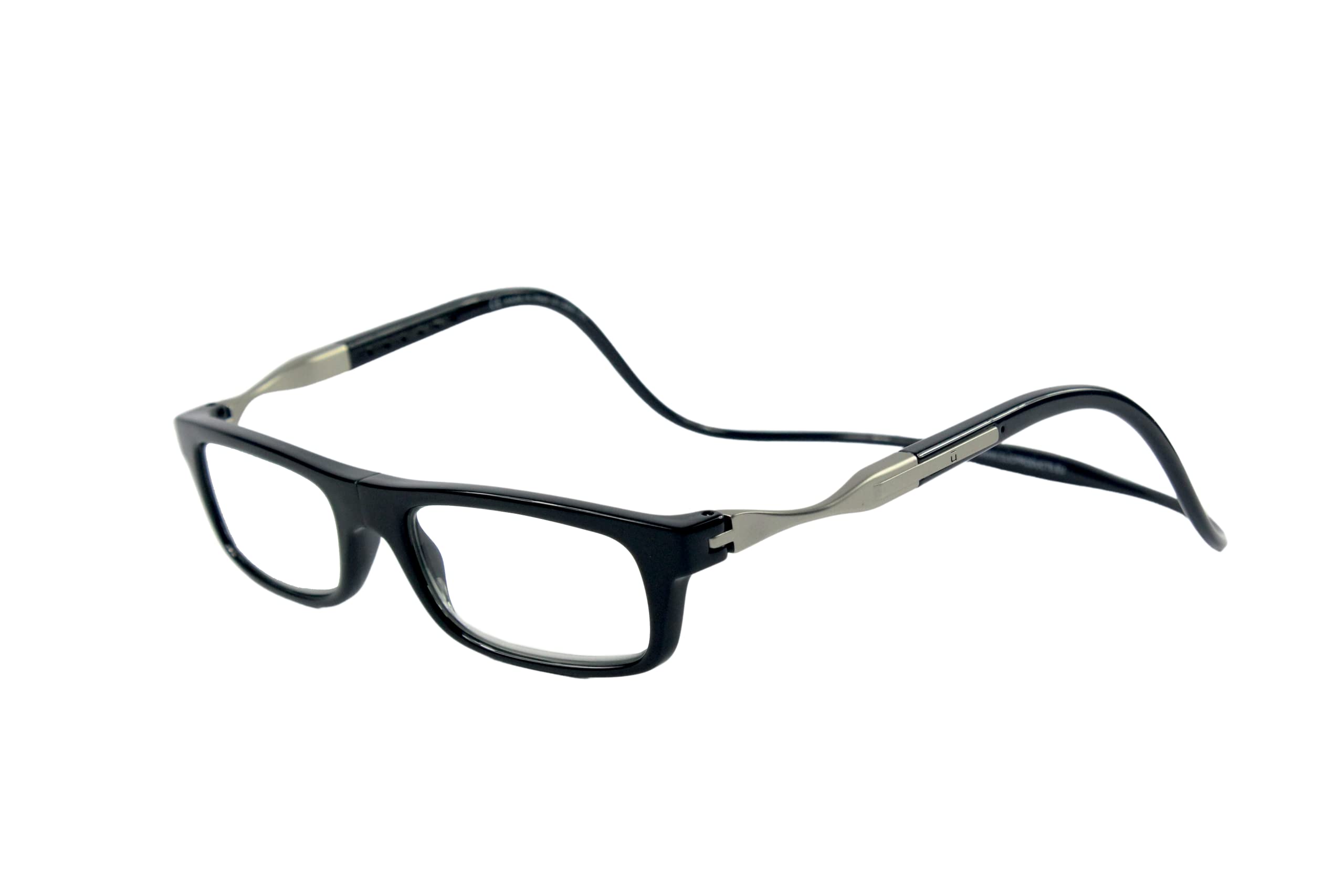Gafas de lectura CliC Eyewear hombre y mujer - Vunetic Tenore Black - Gafas de lectura con imán - Poliamida TR90 y Nylon - Gafas flexibles de presbicia - Made in Italy