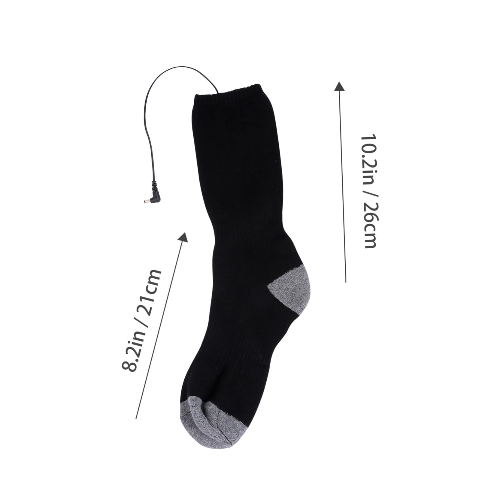 Beheizbare Socken für Winter, USB, Polyester, Schwarz, 1 Satz