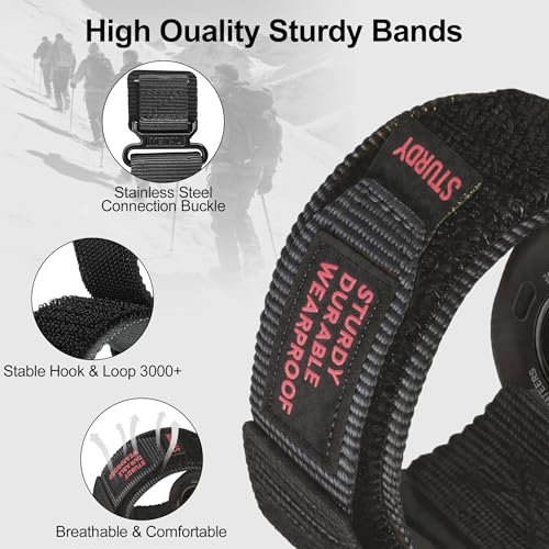 Correa de nylon 22mm para reloj compatible Garmin Venu 3 y 4 miniatura 2