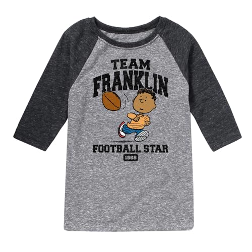 HYBRID APPAREL - Peanuts - Team Franklin - Toddler & Youth Raglan Graphic T-Shirt