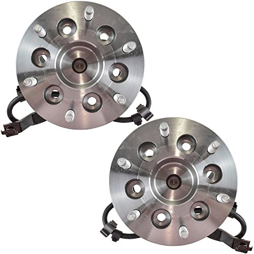 Image of TRQ Front Left and Right Wheel Bearing and Hub Assembly Set 2 Piece Compatible with 04-08 Chevrolet Colorado RWD 04-05 GMC Canyon SLE RWD 06-08 Canyon 2006 Isuzu i-280 07-08 i-290 07-08 i-370