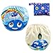 LEADSTAR Riutilizzabile Pannolini da Nuoto, Confezione da 2 Baby Nappy Costume Pannolino Pantaloni Lavabili, Impermeabile Pannolino Piscina per Ragazze dei Ragazzi 0-3 Anni