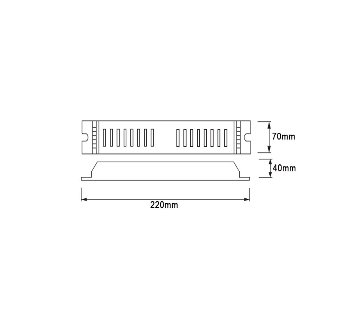 Transformador para tira de luces LED 250.00W, 12.00V