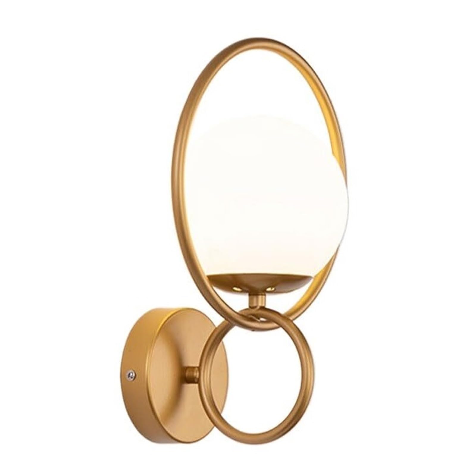 ITOSUI Decorative Wall Lamp Modern Wall Sconces Glass Lampshade Light Fixtures for Bedroom Bedside Living Room Kitchen Study Dining Room Hallway Stairs(Gold)