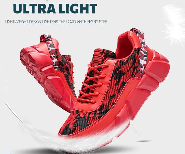 Image of Mens Slip On Walking Shoes Non Slip Running Shoes Lightweight Breathable Tennis Sneakers Fashion Casual Gym Trainers