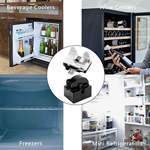 Qp2-4.7 Starter Relay, Qp2-4R7 Relay And Overload 1 Pin Refrigerator Starter Relay And 6750C-0005P Refrigerator Overload Protector, Mini Refrigerator Parts Compatible With Lg Refrigerator Compressor #TOP3