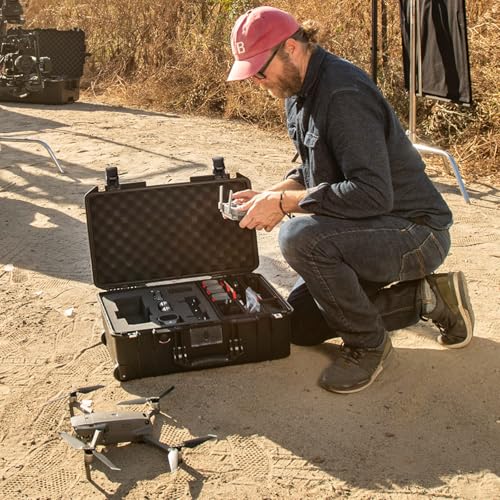 Image of Pelican Air 1535 Multi-Purpose Hard Case with Foam for Camera, Drone, Equipment, Gear, Electronics, Overlanding, Camping, Travel and Pistol (OCP Tan)