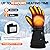 Heated Gloves for Men Women Rechargeable, Winter Gloves Upgraded Rechargeable Battery, Electric Heated Gloves Waterproof Ski Gloves for Outdoor Skiing Hunting Hiking Fishing (XXL)