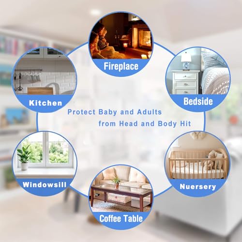 Image of 100% Silicone Clear Edge Protector Baby Proofing Furniture Guard, 3FT | Pre-Taped Adhesive, Large Table Corner Guards, Flexible for Child Safety, Wall Cabinets Counter Bumper, 1 inch Depth