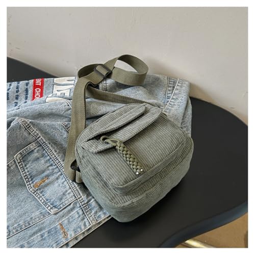 Women's Crossbody Bag Cute Corduroy Shoulder Bag Fashion Aesthetic Small Wallet Bag Adjustable Strap4