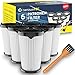 SANAWATEC 6x Filter als Ersatz für AEG CX7 Filter AEG CX7-2 AEG Ergorapido Staubsauger Modelle wie AEF150, staubsauger mit akku für AEG filter CX7-2 & QX8 HEPA-Filter mit 1 Reinigungsbürste, waschbar