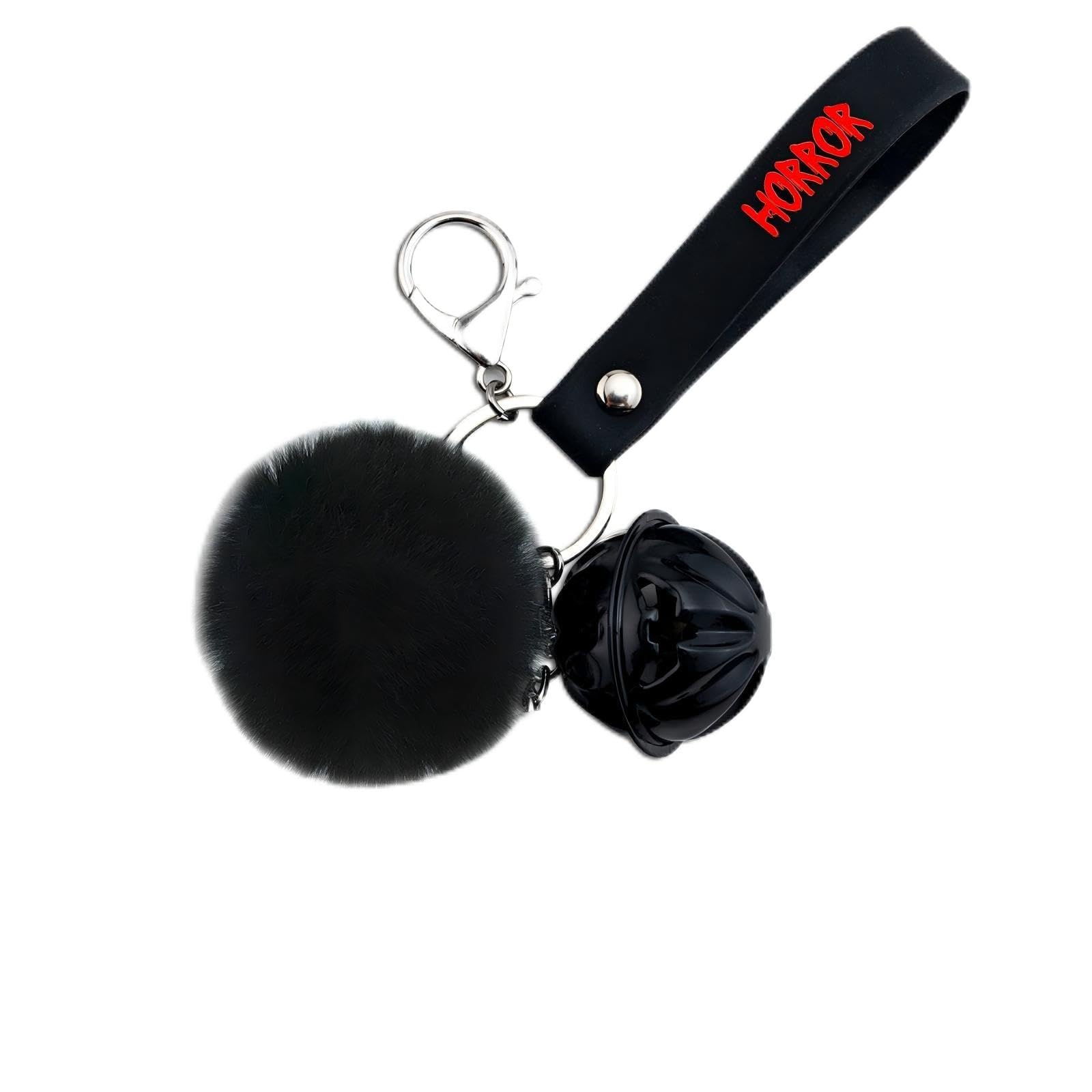 Halloween Gifts for Men Women Horror Movie Lover Keychains Scream Merch Cute Car Accessories Spooky Basket Stuffers Bell Keyrings for Party Favors