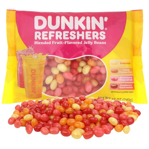 Dunkin' Refreshers Jelly Beans, Assorted Fruit Flavored Candies, Easter Egg Fillers or Basket...