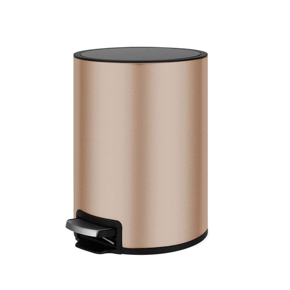 Sgjw-lajitong Kitchen Waste Bins Stainless Steel Pedal-Type Dustbin for Household Use. Inner Tank with Handle. 95 Degree Open Angle, Good Sealing